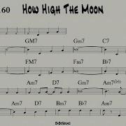 How High The Moon Backing Track T060