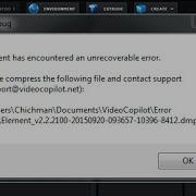 Element Has Encountered An Unrecoverable Error Решение Проблемы
