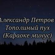 Тополиный Пух Александр Петров Минус