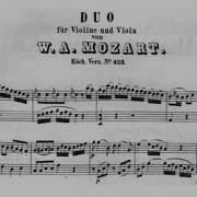 Duo For Violin And Viola No 1 In G Major K 423 I Allegro