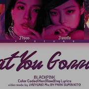 Blackpink What You Gonna Do Lyrics