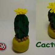 How To Make A Cactus Of Play Doh Modeling Clay Как Слепить Кактус Из Пластилина Плей До