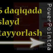 Slayd Tayyorlash Usullari