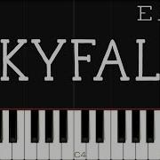 Skyfall Adele Piano