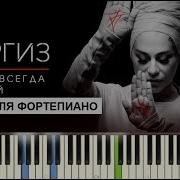 Наргиз Я Буду Всегда С Тобой Ноты Midi Караоке Piano Cover Pianokafe