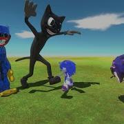 Sonic Exe And Cartoon Cat Animals
