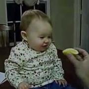 Малыш Ест Кислый Лимон Baby Eats Sour Lemon