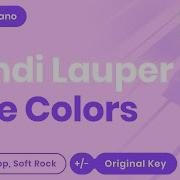 Cyndi Lauper True Colors Karaoke Instrumental Acoustic Piano Cover Lyrics Lower Key Phil Collins