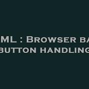 030 Handling The Browser S Back Button