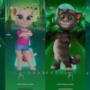 Talking Tom Vs Talking Angela Tiles Hop