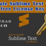 How To Activate Sublime Text With Free License Key
