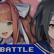 Monika Vs Yandere Chan Ys Vs Ddlc Video Game Rap Battles