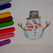 Kawaii Рисунки Как Нарисовать Снеговика How To Draw A Snowman Как