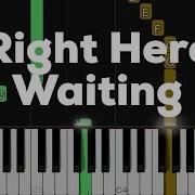 Richard Marx Right Here Waiting Piano