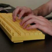 Typing Cherry Mx Blue On Ducky Yellow Keyboard