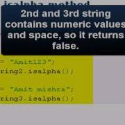 Python Tutorial Python Isalpha Method
