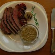 Флэнк Стейк Flank Steak С Перечным Соусом