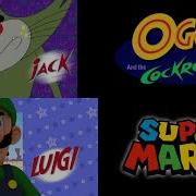 Mario And The Koopas Oggy And The Cockroaches