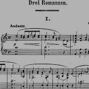 Clara Schumann Drei Romanzen Op 21 1853