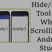 How To Hide Show Toolbar On Scroll In Android