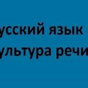 Русский Язык И Культура Речи Лекции