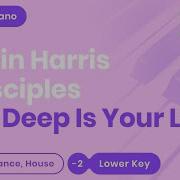 How Deep Is Your Love Lower Key Piano Karaoke Demo Calvin Harris Disciples