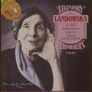 Wanda Landowska Partita No 2 Bwv 826 In C Minor Capriccio