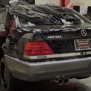 Mercedes Benz W140 Кабан Очень Громкий Звук Выхлопа