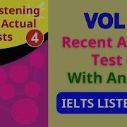 Ielts Recent Actual Listening Test 6 Vol 4 With Answer Keys English