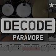 058 Decode Paramore Pop Drum Cover Score Lessons Tutorial Drummate