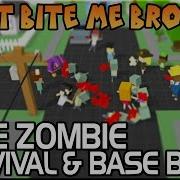 Epic Zombie Defense Base Building Game Don T Bite Me Bro Gameplay Zombie Survival Minecraft