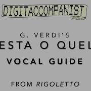 Ricoletto Act I Ballad Questa O Quella Duke Of Mantua