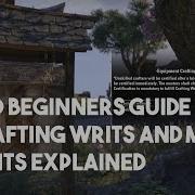 Eso Beginner Guide Crafting Writs And Master Writs Explained How To Complete And Rewards