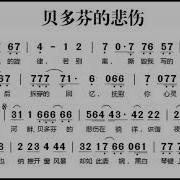贝多芬的悲伤 伴奏