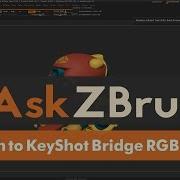 Askzbrush How Can I Remove The Material But Retain The Rgb Using The Zbrush To Keyshot Bridge