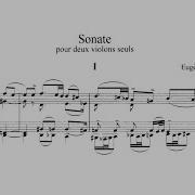 Ysaye Sonata For 2 Violins