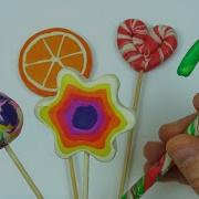 Как Сделать Новогодние Конфеты Из Пластилина Плей До Слепить Карамель