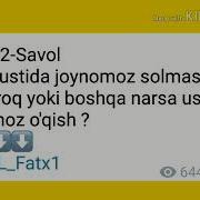 Yer Ustida Joynamoz Solmasdan Tuproq Yoki Boshqa Narsa Ustida Namoz O