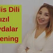 I Ngilis Dili Qızıl Qaydalar Müəllim Günel Qacarova