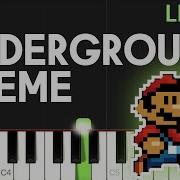 Super Mario Bros Underground Theme On Piano