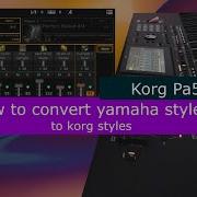 Convert Style Yamaha To Korg