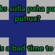 Numa Numa Finnish Version English Translation