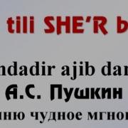 A S Pushkin Esimdadir Ajib Dam Zulfiya Tarjimasi Я Помню Чудное
