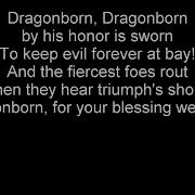 Skyrim Theme Dragonborn English Lyric Version