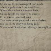 Shakespeare Sonnet 116 Let Me Not To The Marriage Of True Minds