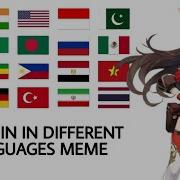 Genshin Impack In Different Languages Meme