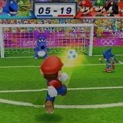 Mario And Sonic At London Olympic Games Football Soccer