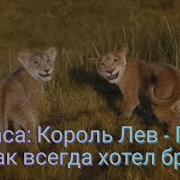 Муфаса Я Всегда Хотел Брата Русский Саундтрек