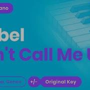 Mabel Don T Call Me Up Karaoke Chords