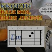 Ю Визбор Милая Моя Простые Аккорды